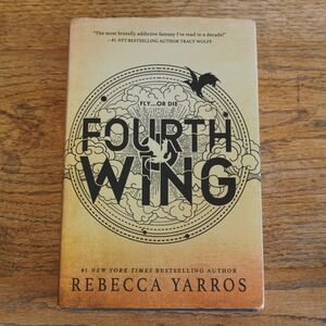 Fourth Wing Rebecca Yarros First Edition Hardcover Red Tower Books Fantasy Novel